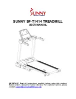 Предварительный просмотр 1 страницы Sunny Health & Fitness SF-T1414 User Manual