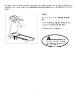 Preview for 9 page of Sunny Health & Fitness SF-T7705 User Manual