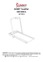 Sunny TreadPad SF-T7970 User Manual preview