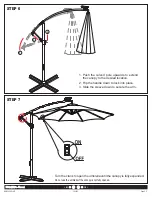 Предварительный просмотр 5 страницы Sunnydaze Decor 10' OFFSET CANTILEVER UMBRELLA WITH SOLAR LED LIGHTS Quick Start Manual