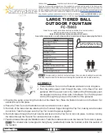 Предварительный просмотр 1 страницы Sunnydaze Decor FC-73803 Assembly Instructions