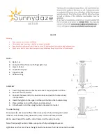 Sunnydaze Decor GSI-281 Quick Start Manual предпросмотр