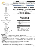 Sunnydaze Decor GSI-707 Quick Start Manual предпросмотр