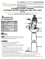 Sunnydaze Decor GSI-798 Manual предпросмотр