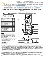 Sunnydaze Decor GSI-828 Assembly Instructions предпросмотр