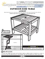 Sunnydaze Decor LAM-467 Assembly Instructions предпросмотр