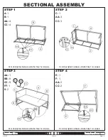 Предварительный просмотр 3 страницы Sunnydaze Decor LONGFORD RESIN WICKER CHAISE SOFA SECTIONAL PATIO FURNITURE SET Manual