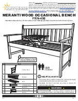 Предварительный просмотр 1 страницы Sunnydaze Decor MERANTI FRN-498 Assembly Instructions