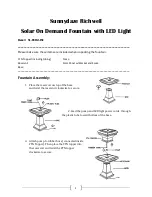 Предварительный просмотр 1 страницы Sunnydaze Decor Richwell Assembly Manual