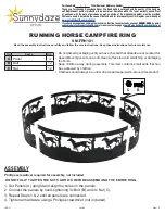 Preview for 1 page of Sunnydaze Decor RUNNING HORSE CAMPFIRE RING Quick Start Manual