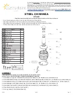 Preview for 1 page of Sunnydaze Decor STEEL CHIMINEA Quick Start Manual