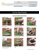 Предварительный просмотр 1 страницы Sunnydaze Decor Two Tier Solar Fountain Set Up And Operating Instructions