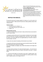 Предварительный просмотр 1 страницы Sunnydaze Decor WNC-830 Instruction Manual