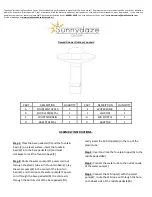 Предварительный просмотр 1 страницы Sunnydaze Decor XSS-578 Assembly Instructions