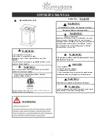 Sunnydaze WAR-955 Owner'S Manual preview