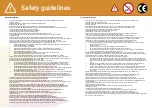 Preview for 3 page of SunnyTent ESTL Safety Manuallines