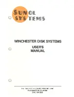 Предварительный просмотр 2 страницы Sunol Systems Winchester Disk Systems User Manual