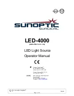 Sunoptic Surgical LED-400 Operator'S Manual preview