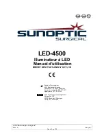 Preview for 14 page of Sunoptic Surgical LED-4500 Operation Manual