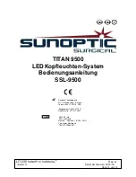 Preview for 14 page of Sunoptic Surgical SSL-9500 Operation Manual