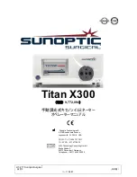 Preview for 86 page of Sunoptic Surgical Titan X300 Operator'S Manual