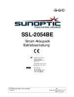 Preview for 13 page of Sunoptic Technologies SSL-2054BE Operator'S Manual