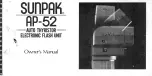 Предварительный просмотр 2 страницы Sunpak AP-52 Owner'S Manual