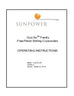 Preview for 1 page of SunPower CryoTel MT Operating Instructions Manual