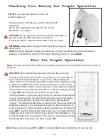 Preview for 18 page of SUNPRO Retractable Awning Installation Manual