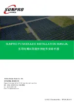 SUNPRO SP165-36P SP160-36P Installation Manual preview