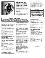 SUNPRO Super tach CP7901 Installation Instructions preview