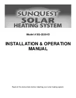 Sunquest SQ-2220-ID Installation & Operation Manual preview