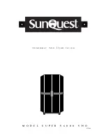 Sunquest Super V6000 VHO Assembly And User'S Manual preview