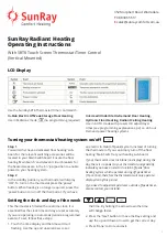 Предварительный просмотр 1 страницы SUNRAY SRT8 Operating Instructions