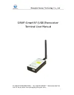 SUNRAY SRWF-Smart RF Terminal User Manual preview