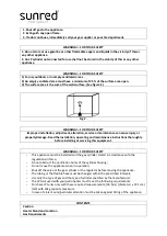 Preview for 4 page of Sunred 0359CT04027 Instruction Manual