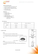 Предварительный просмотр 9 страницы Sunred GH12 BLACK Manual