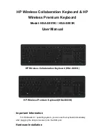 Sunrex HSA-S001K User Manual preview