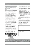 Preview for 5 page of Sunrise Medical Diamond Owner'S Manual