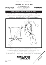 Preview for 1 page of Sunrise Medical Hoyer Quickfit Deluxe Fitting Instructions