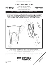 Sunrise Medical Hoyer Quickfit Fitting Instructions preview