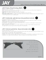 Sunrise Medical JAY Pelvic Positioning Belt Owner'S Manual preview