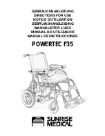 Sunrise Medical POWERTEC F35 Directions For Use Manual preview