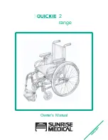 Sunrise Medical Quickie 2 range Owner'S Manual preview