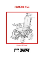 Sunrise Medical QUICKIE F55 Owner'S Manual preview