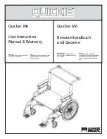 Sunrise Medical Quickie M6 User Instruction Manual & Warranty preview