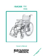 Sunrise Medical Quickie RX Owner'S Manual preview