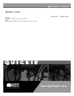 Sunrise Medical Wheelchair Quickie 2 Lite Owner'S Manual preview