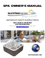 Sunrise spas Essense 250E Owner'S Manual preview