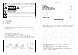 Preview for 2 page of Sunrise System SRS 320 User Manual